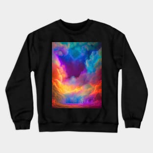 Trippy Space Clouds Crewneck Sweatshirt
